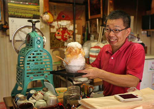 「さあ、めしあがれ」