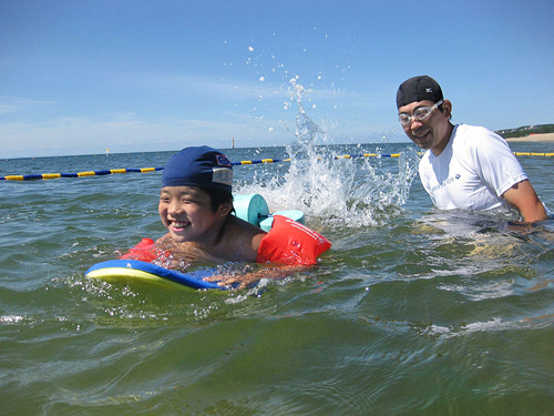 「水泳指導中」