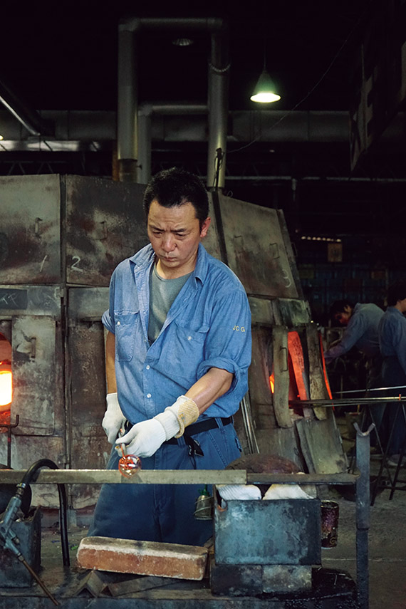 「ガラス職人」