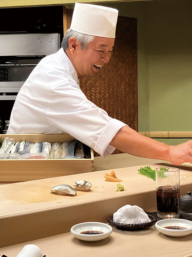 「鮨屋の大将」