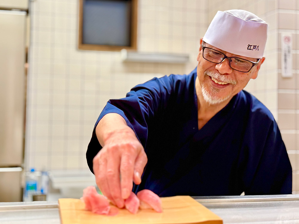 「じぃじのお寿司！」