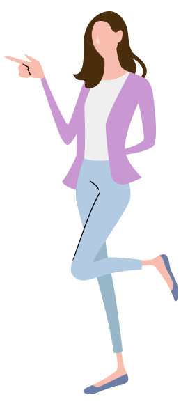 女性社員のイメージイラスト