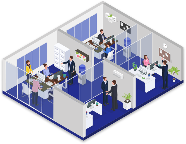 オープンカンパニーのイメージイラスト