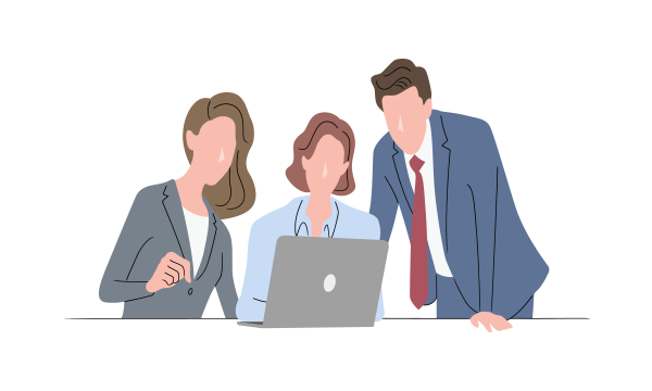 ソリューション営業体験ワークのイメージイラスト